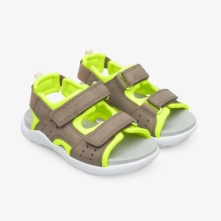 Camper Brown / Yellow Sandals Kids - Wous Online Ireland | SAXZR6819